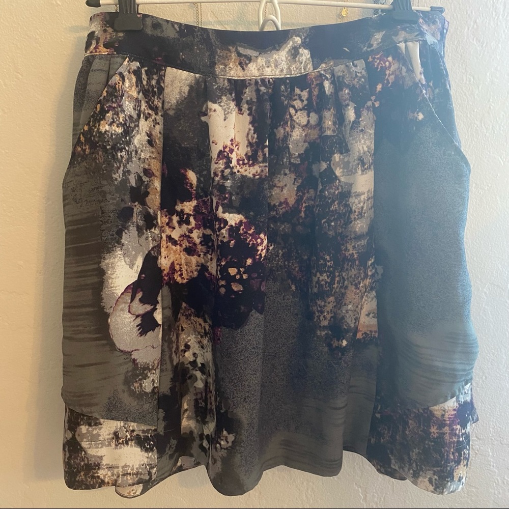 Piperlime Collection grey & purple A-line skirt